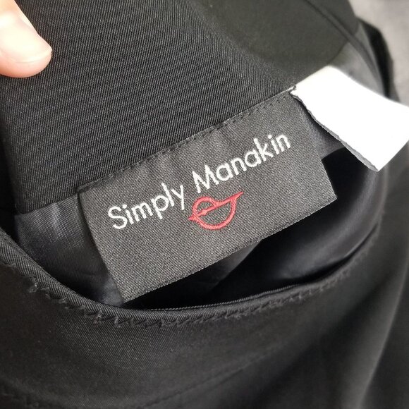 Simply Manakin Black Zipper Back Stretch Pencil Zipper Back Classic Skirt Size 3 - Picture 10 of 10